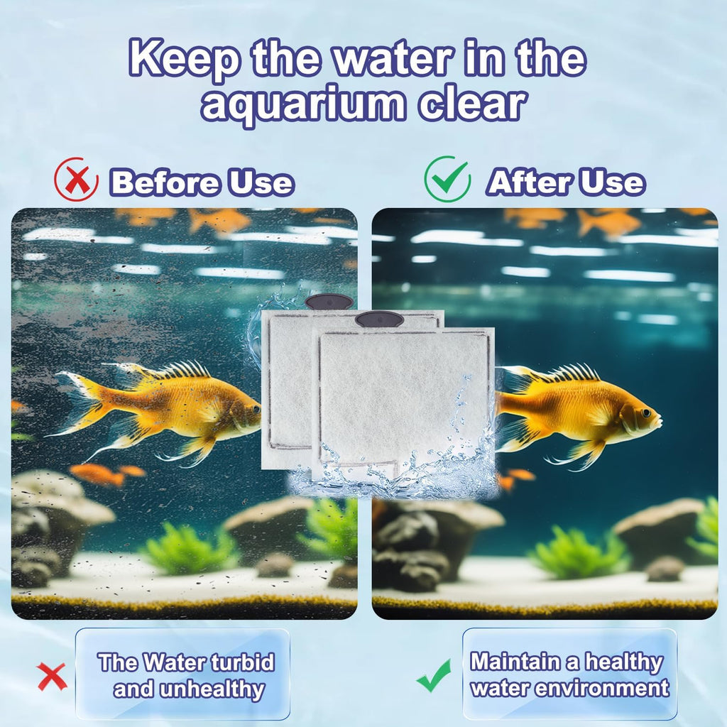 10 Pack Medium Filters Cartridges Compatible with Aqueon QuietFlow LED PRO Power Filter Size 10, E Internal Power Filter Size 20,10 Gallon Fish Tank