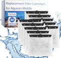 10 Pack Medium Aquarium Filter Cartridges for Aqueon QuietFlow LED PRO Power Filter Size 10 & E Internal Power Filter Size 20