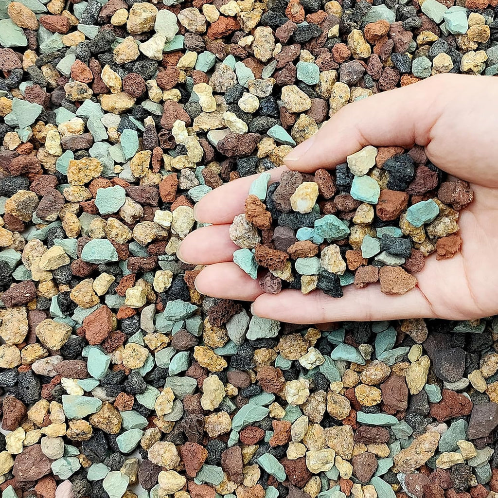 10 lbs Succulent Cactus Soil Potting Mix,5-8 mm Pebbles Mix Horticultural Lava Rock