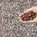 10 lbs Pebbles for Plants, 3/8 Inch Pea Gravel Stones Decorative Red River Rocks for Succulent, Cactus, Landscaping, Vases, Terrarium, Aquarium, Potted Top Dressing and Outdoor Garden